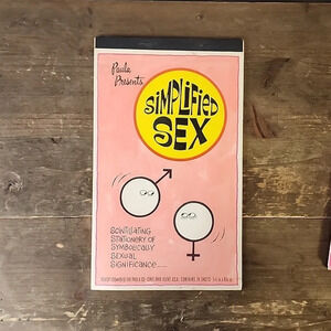 Vintage Stationery by The Paula Co. 1970 Simplified Sex 24 Sheets Paper Pad
